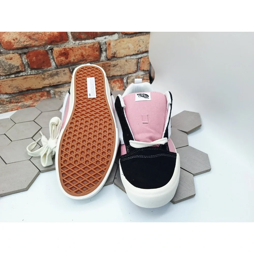 Vans Knu Skool Color Blocking Black Pink White Men Sz 12 Old Skool Chunky Skate
